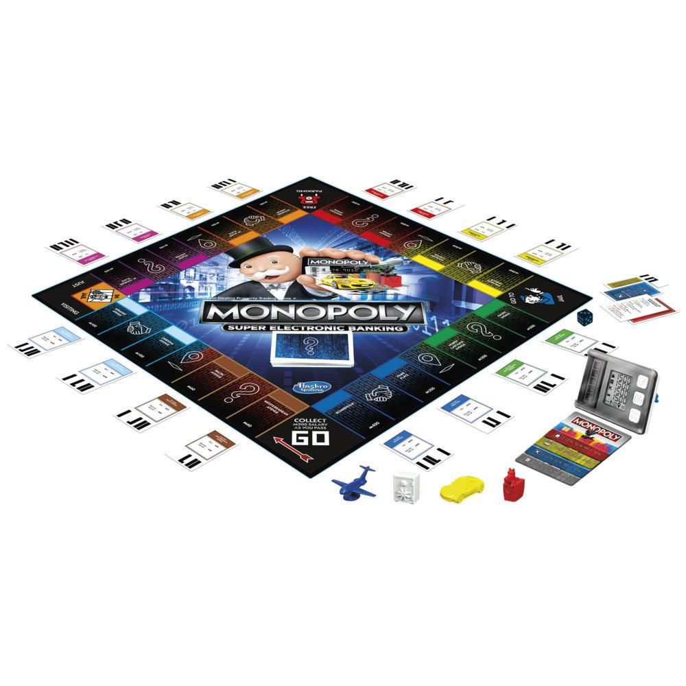 Hasbro Επιτραπέζιο Monopoly Super Electronic Banking Ηλεκτρονική Εξαργύρωση Bonus E8978