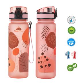 Παγούρι Tritan AlpinTec Πλαστικό 500ml Pink Floral Mood F-500GP-FL