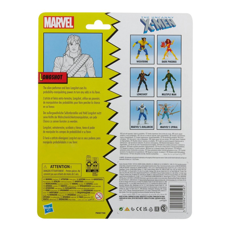 Hasbro Marvel Legends Series X-Men Classic Longshot 15 εκ. Φιγούρα