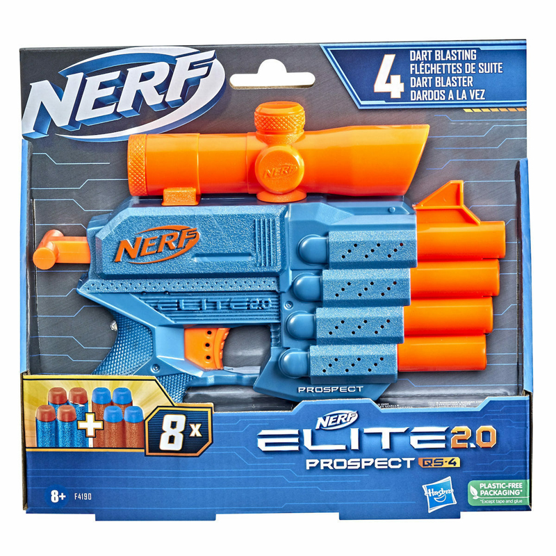 Hasbro Nerf Εκτοξευτής Prospect Elite 2.0 QS-4 F4190