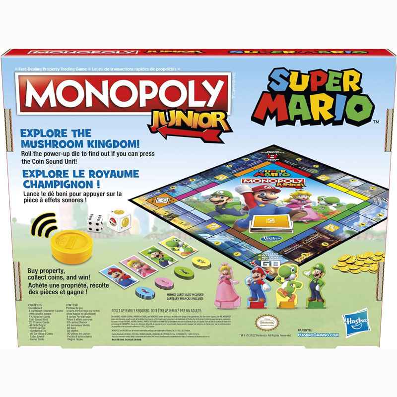 Hasbro Επιτραπέζιο Monopoly Junior Super Mario F4817