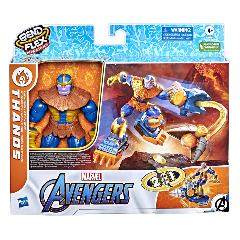 Hasbro Avengers Bend & Flex Φιγούρα 14.5cm Fire Mission Thanos
