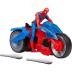 Hasbro Marvel Spider-Man Web Blast Cycle Kids Playset Spider-Man Όχημα και φιγούρα 10cm F6899
