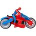 Hasbro Marvel Spider-Man Web Blast Cycle Kids Playset Spider-Man Όχημα και φιγούρα 10cm F6899