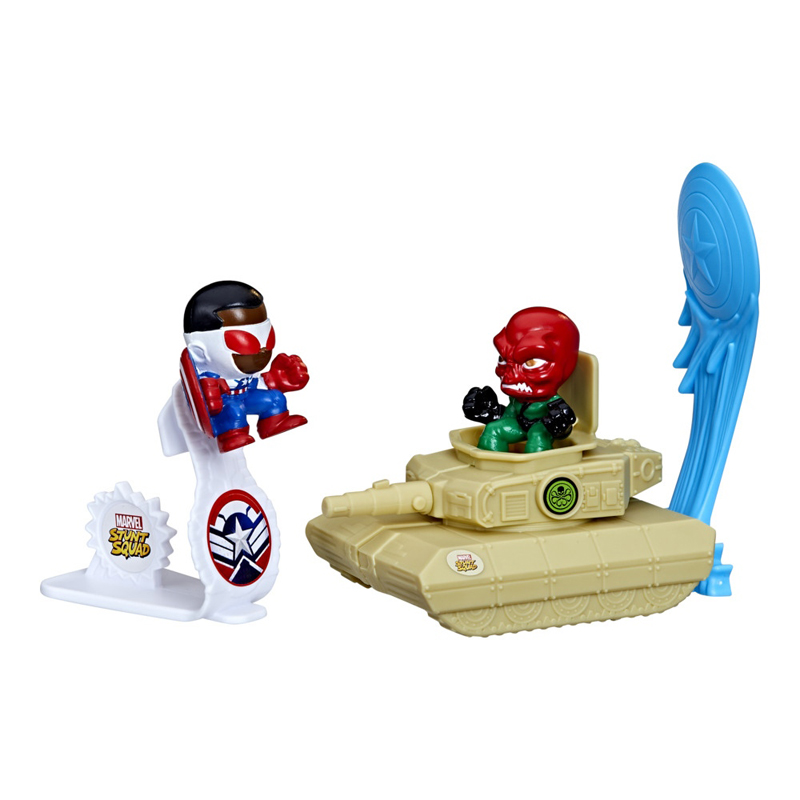 Hasbro Marvel Stunt Squad Captian America vs Red Skull 4cm
