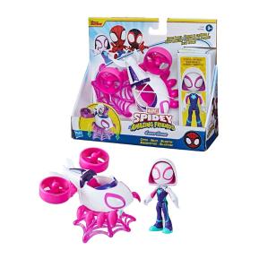 Marvel Spidey and His Amazing Friends Ghost Spider Copter Set, Figure, Vehicle&Accessory F7456/F6776