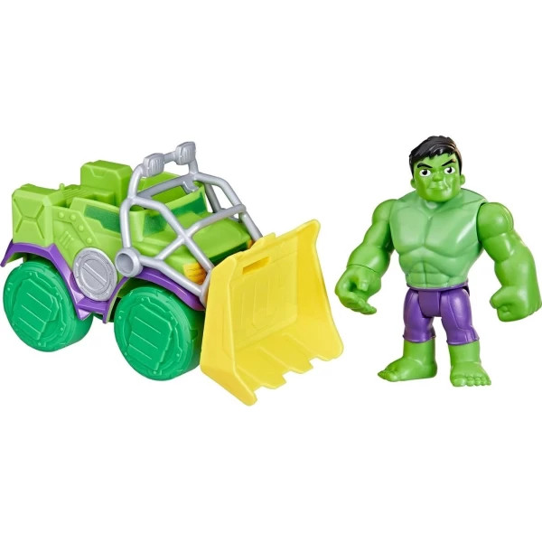 Hasbro Marvel Spidey and His Amazing Friends Hulk Smash Truck, Action Figure, Vehicle, and Accessory