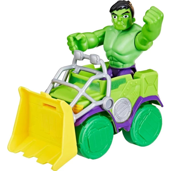 Hasbro Marvel Spidey and His Amazing Friends Hulk Smash Truck, Action Figure, Vehicle, and Accessory