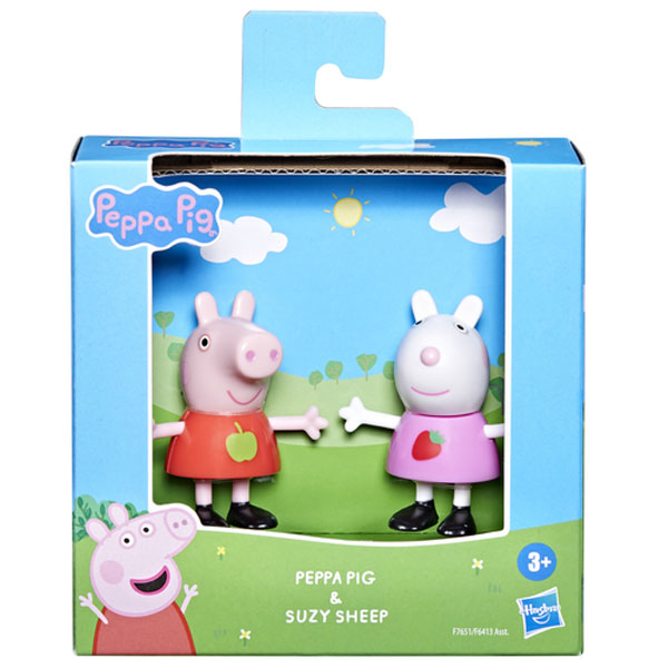 Hasbro Peppa Pig Peppa’s Best Friends Φιγούρες Peppa Pig & Suzy Sheep 7cm