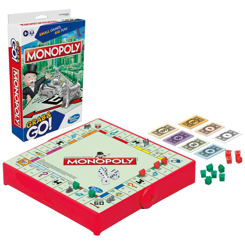 Hasbro Επιτραπέζιο Monopoly Grab & Go F8256