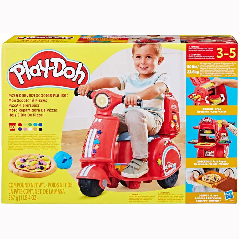 Hasbro Play-Doh Pizza Delivery Scooter Playset - Μηχανή F8803