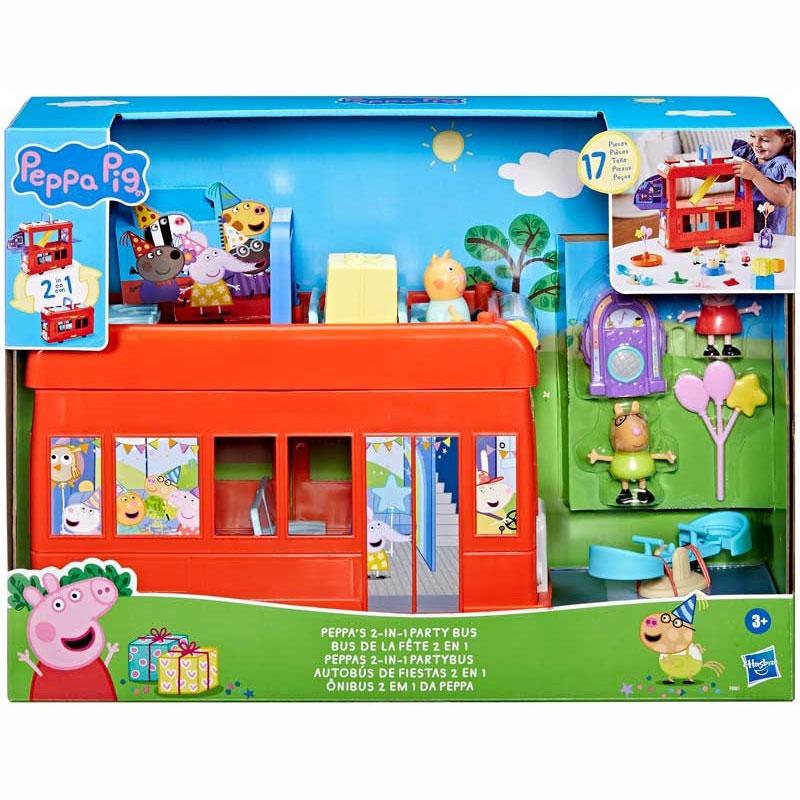 Hasbro Peppa Pig Peppa's 2 in 1 Party Bus F8881
