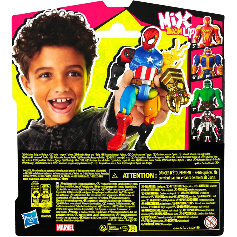 Hasbro MixMashers Βασική Φιγούρα Δράσης Spider-Man 12 cm