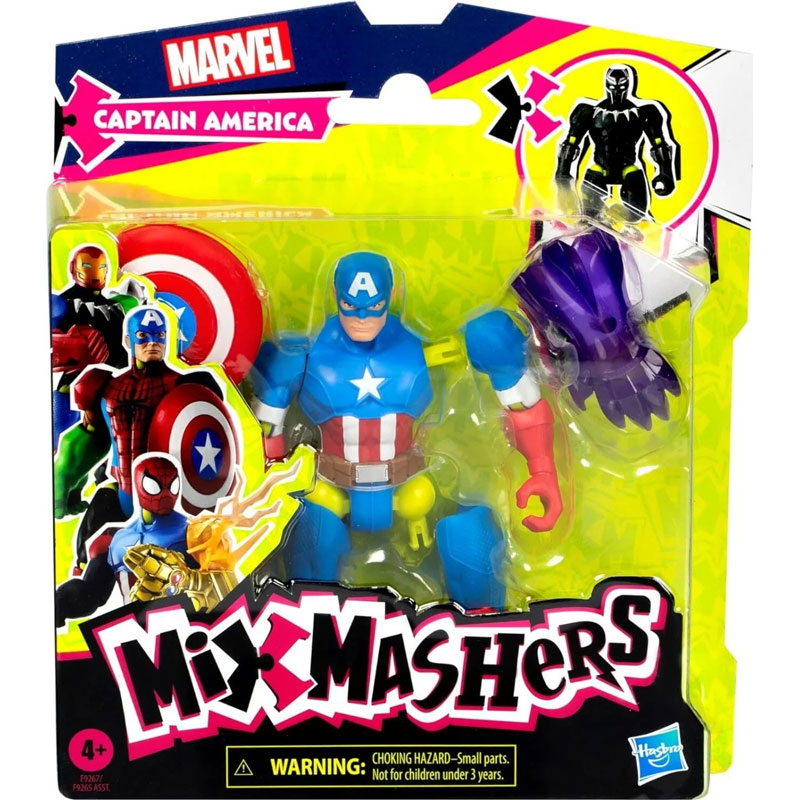 Hasbro Avengers Marvel MixMashers Βασικές Φιγούρες 12 cm - Captain America F9267