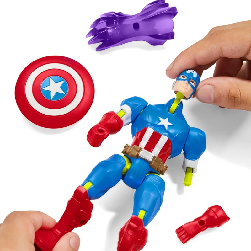 Hasbro Avengers Marvel MixMashers Βασικές Φιγούρες 12 cm - Captain America F9267