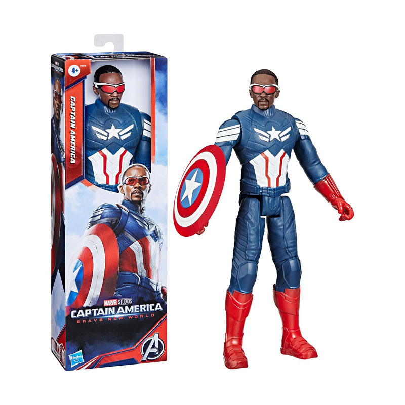 Hasbro Marvel Captain America Brave New World Titan Hero Series Captain America 30cm F9276