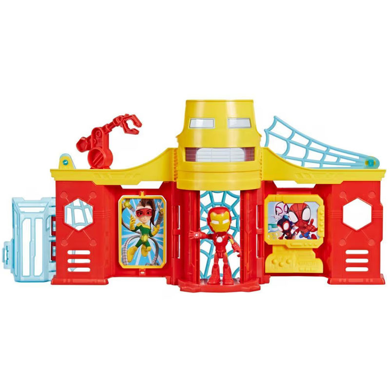 Hasbro Marvel Spidey and His Amazing Friends Playset Scene 29cm - Iron Man's Stark Tower F9351