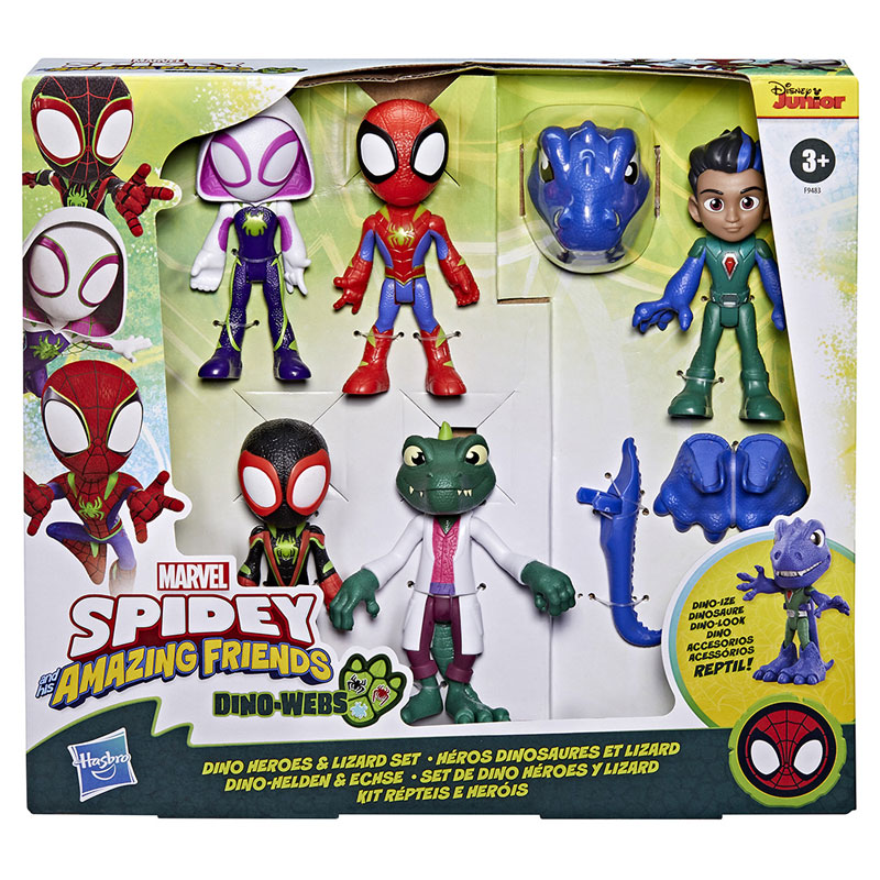 Hasbro Spidey and His Amazing Friends: Σετ φιγούρες Dino Heroes and Lizard F9483