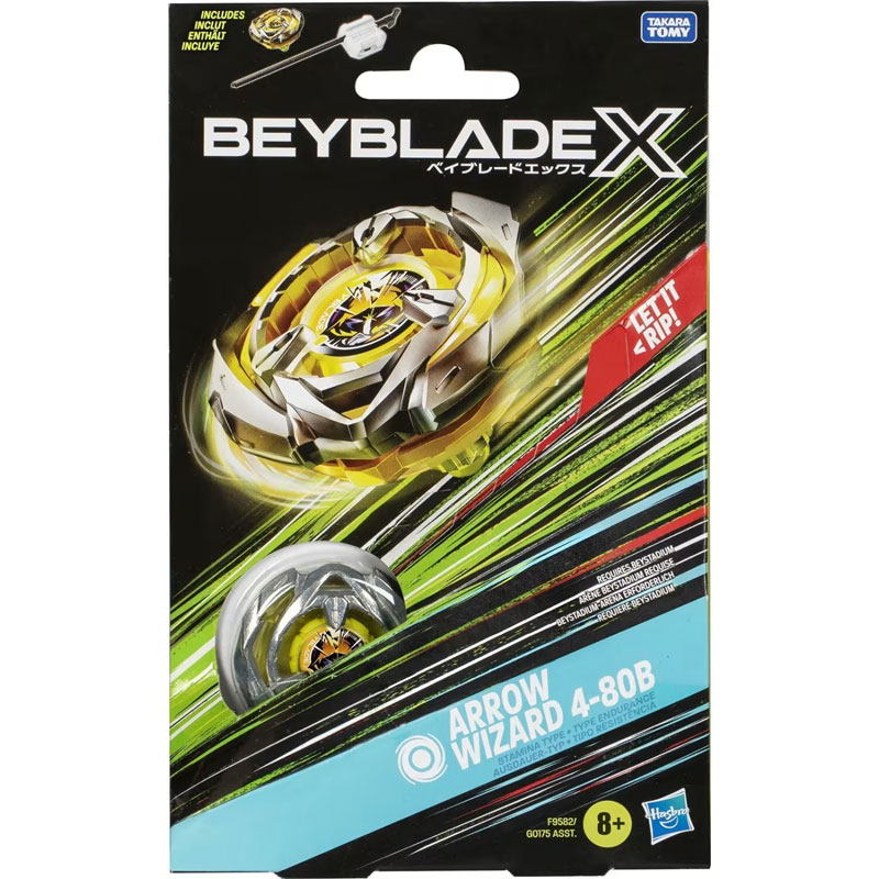Hasbro Beyblade X Starter Pack Top - Arrow Wizard 4‑80B