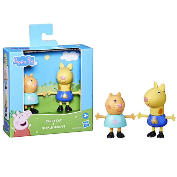 Hasbro Peppa Pig Peppa’s Best Friends Φιγούρες Candy Cat & Gerald Giraffe 7cm