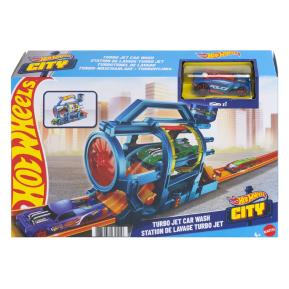 Mattel Hot Wheels City Αναδιπλούμενη Πίστα Turbo Jet Car Wash