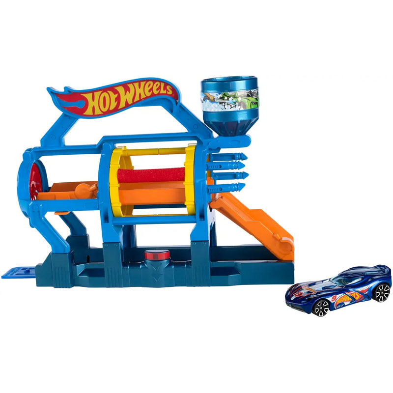 Mattel Hot Wheels City Αναδιπλούμενη Πίστα Turbo Jet Car Wash