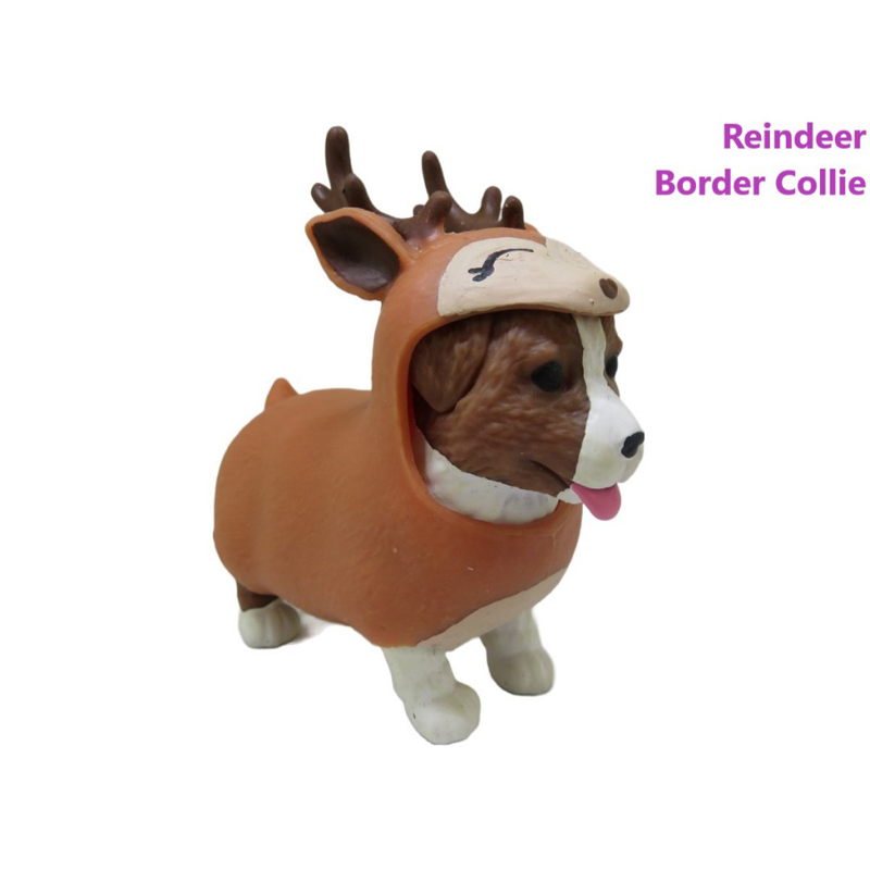 Just Toys Dress Your Puppies Series 2 Border Collie Reindeer