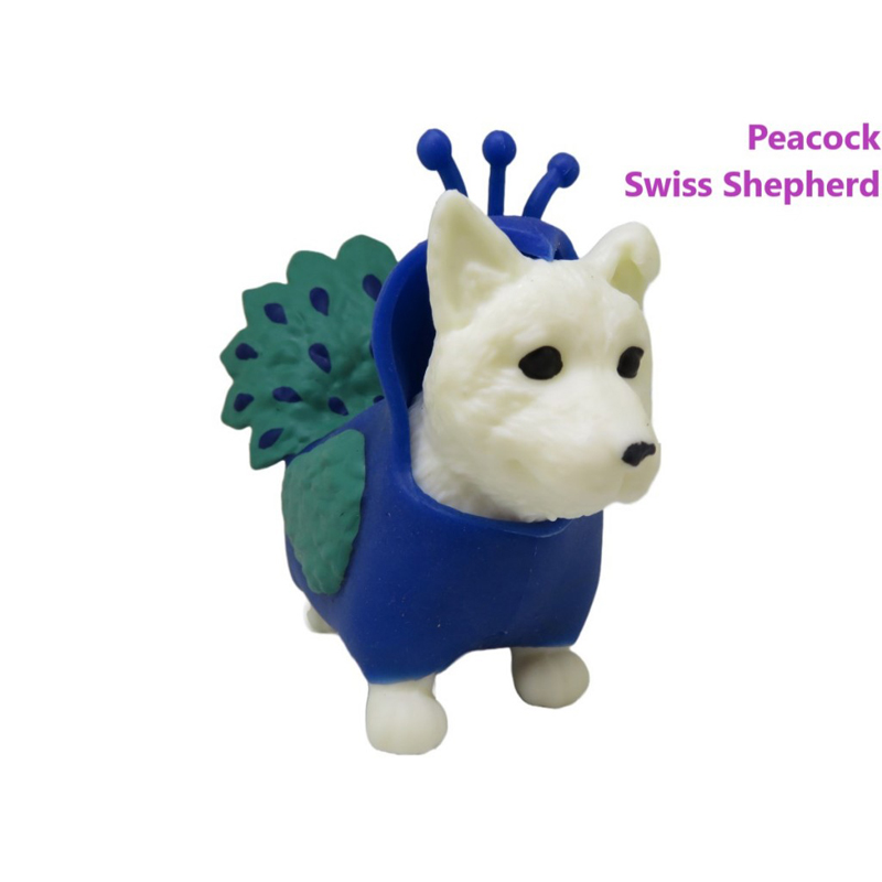 Just Toys Dress Your Puppies Series 2 Swiss Shepherd Peacock