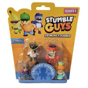 Just Toys Stumble Guys S3 3D Figures Woofer/Pirate Seadog/Hot Gloves MC Love/Princess+1 Surprise