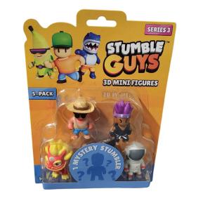 Just Toys Stumble Guys S3 3D Figures Nian Beast/Tanner/Dark Firefist/Astronaut+1 Surprise