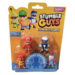 Just Toys Stumble Guys S3 3D Figures Phoenix/Fireman Torch/Shiro/Clown Bozo+1 Surprise