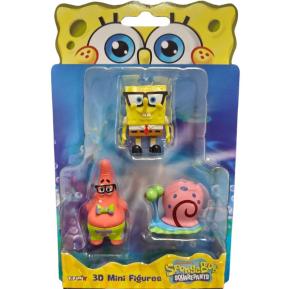 Just Toys SpongeBob Movie 3D Μίνι Φιγούρες SpongeBob 3τμχ. - SpongeBob, Patrik, Gary 0608