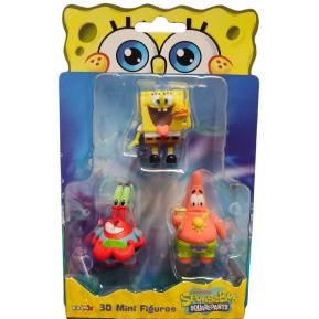 Just Toys SpongeBob Movie 3D Μίνι Φιγούρες SpongeBob 3τμχ. - SpongeBob, Mr Krabs, Patrik 0608