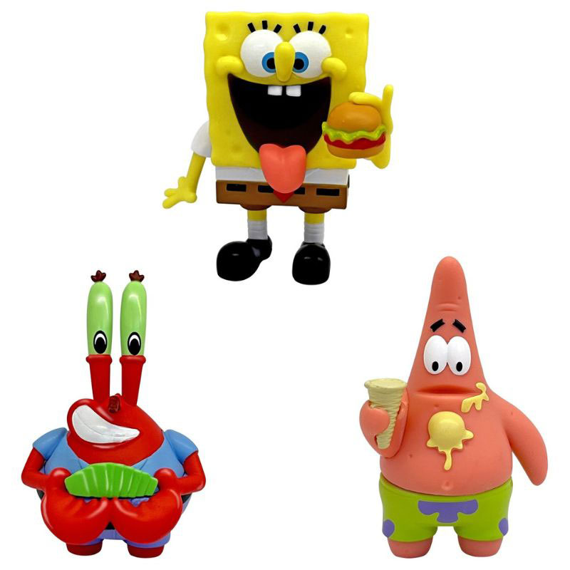 Just Toys SpongeBob Movie 3D Μίνι Φιγούρες SpongeBob 3τμχ. - SpongeBob, Mr Krabs, Patrik 0608