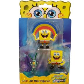 Just Toys SpongeBob Movie 3D Μίνι Φιγούρες SpongeBob 3τμχ. - SpongeBob , Plankton , SpongeBob 0608