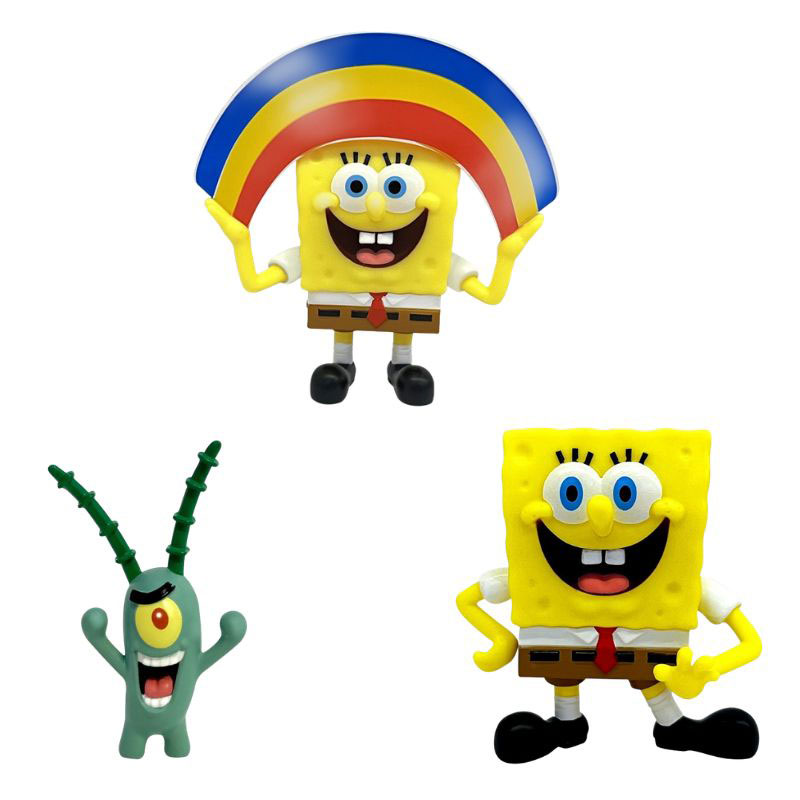Just Toys SpongeBob Movie 3D Μίνι Φιγούρες SpongeBob 3τμχ. - SpongeBob , Plankton , SpongeBob 0608