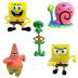 Just Toys SpongeBob Movie 3D Μίνι Φιγούρες SpongeBob 5τμχ-SpongeBob,Gary,Squidward,Patrik,SpongeBob