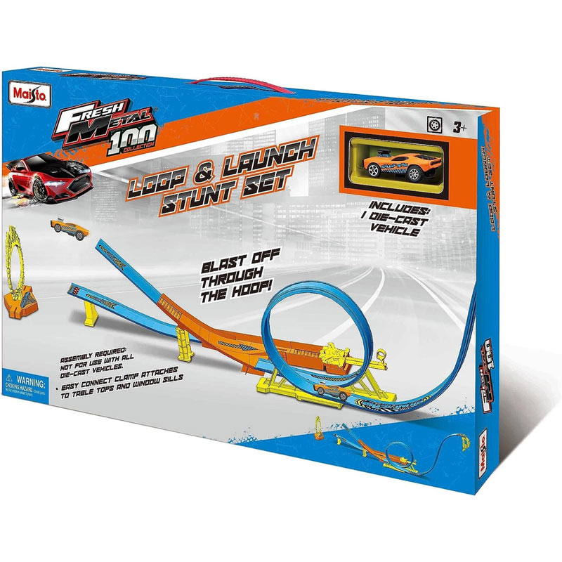 Maisto Fresh Metal Loop & Launch Stunt Set 12552