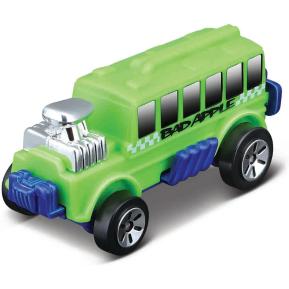 Maisto Fresh Metal Burnin' Key Car Green School Bus