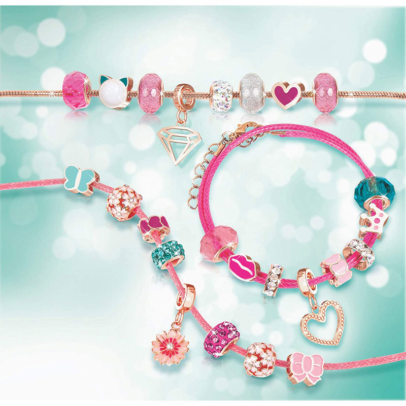 Λαμπάδα Make it Real Jewellery Halo Charms Bracelets: True Pink 1722