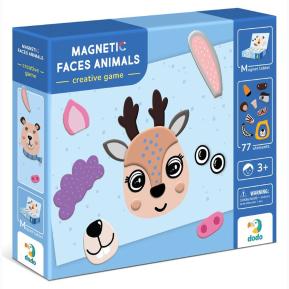 Just Toys Magnetic Faces Animals – Μαγνητικό παιχνίδι με 77 τεμάχια 200209