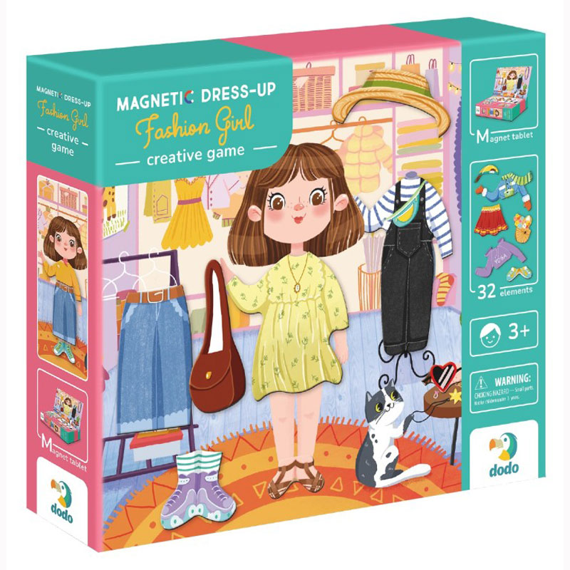 Just Toys Magnetic Dress-Up Fashion Girl – Μαγνητικό παιχνίδι με 32 τεμάχια 200243
