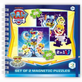 Just Toys Paw Patrol Mighty Pups Super Paws travel - Σετ 2 μαγνητικών puzzle 200541
