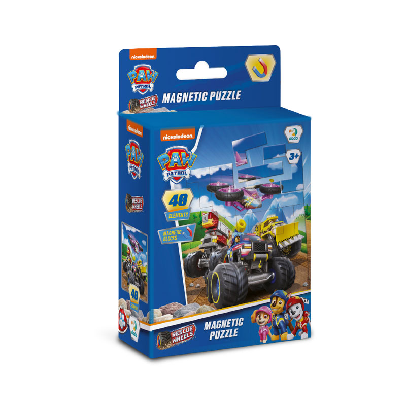 Just Toys Paw Patrol Rescue Wheels – Μαγνητικό Puzzle 40 τεμάχια 200650