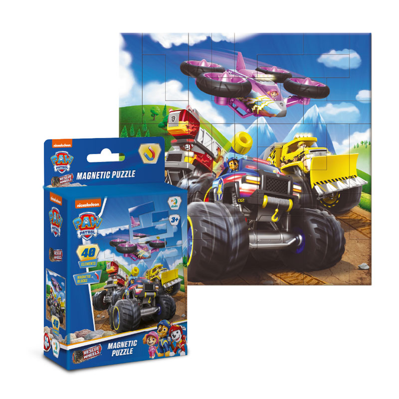 Just Toys Paw Patrol Rescue Wheels – Μαγνητικό Puzzle 40 τεμάχια 200650