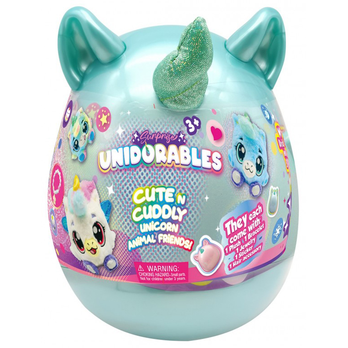 Just Toys Unidorables Surprise Σειρά 1 Blue-Green Egg-Unicorn Light Blue