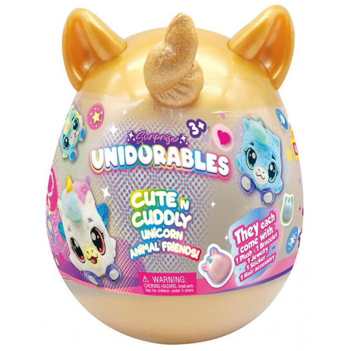 Just Toys Unidorables Surprise Σειρά 1 Gold Egg-Unicorn White