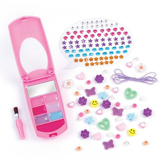 Make it Real Beauty Flip Phone Lip Gloss Set and DIY Layard 2329