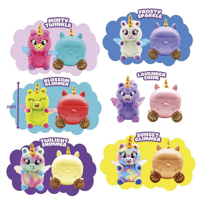 Just Toys Unidorables Fairy Tailes Λούτρινο Μονοκεράκι με Άμαξα - Σχέδια 2509008