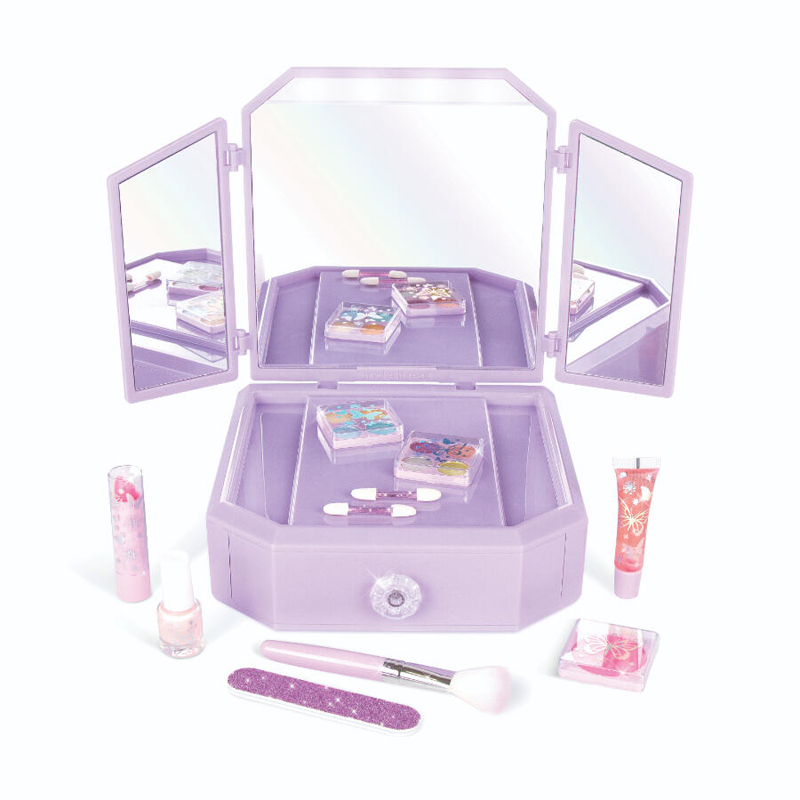 Make It Real Deluxe Light Up Mirrored Vanity and Cosmetic set 2532